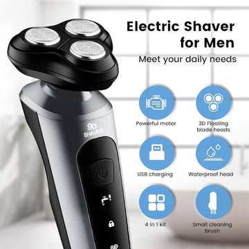 Waterproof Battery Shaver 9d Contour Detect Technology