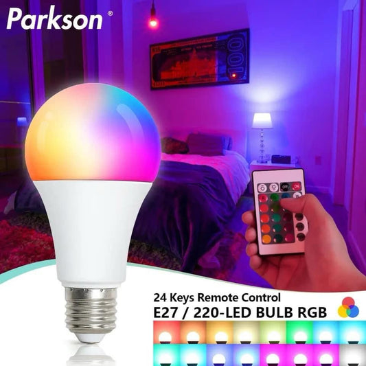 Multi-color bulb with remote
